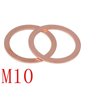 

10-50PCS m10 Copper washer M10*14/15/16/17/18/19/20/2copper Sealing Washer For Boat Crush Washer Flat Seal Ring washer