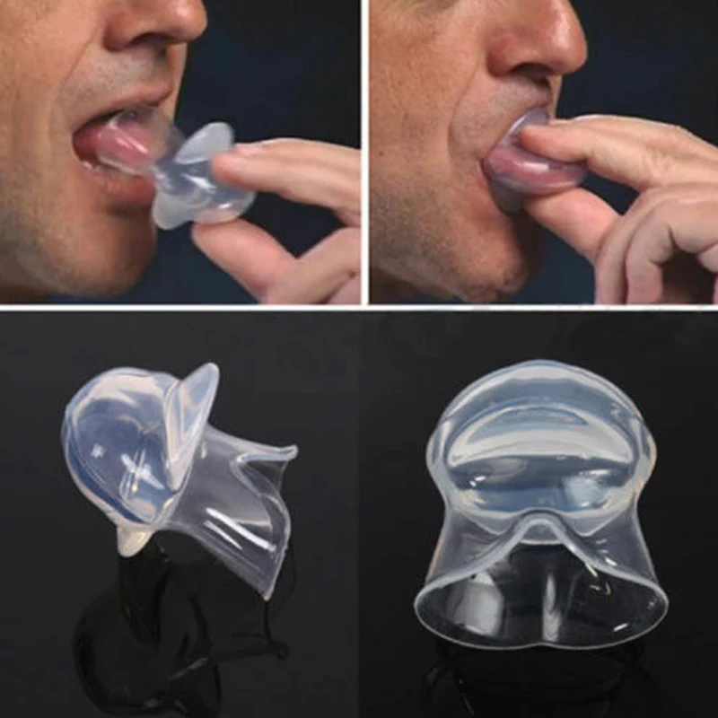 

OPHAX Silicone Anti Snoring Tongue Retaining Device Snore Solution Aid Sleeve Sleep Breathing Care Apnea Night Guard Stop Snore