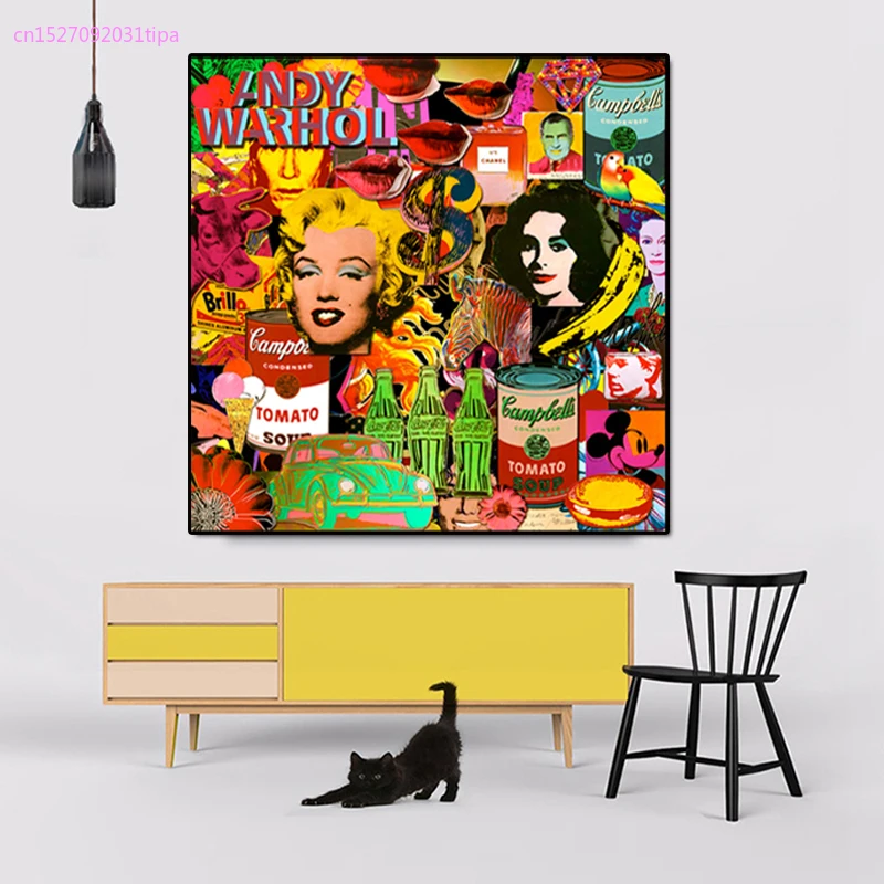 Картина на холсте Andy Warhol Современные художественные плакаты портреты и принты