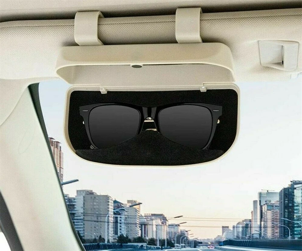 PURAR Auto Sonnenblende Brillenetui Für Mazda Mazda3 CX80 CX5 CX4  Sonnenbrille Aufbewahrungsbox mit magnetischem Saugbereich  Sonnenbrillenhalter Organizer,White: : Auto & Motorrad