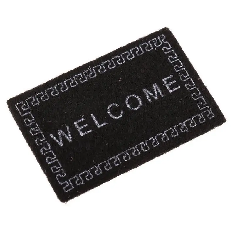 

Doll House Miniature carpet WELCOME Mat Dollhouse Accessories Home & Living 1/12 Scale doormats