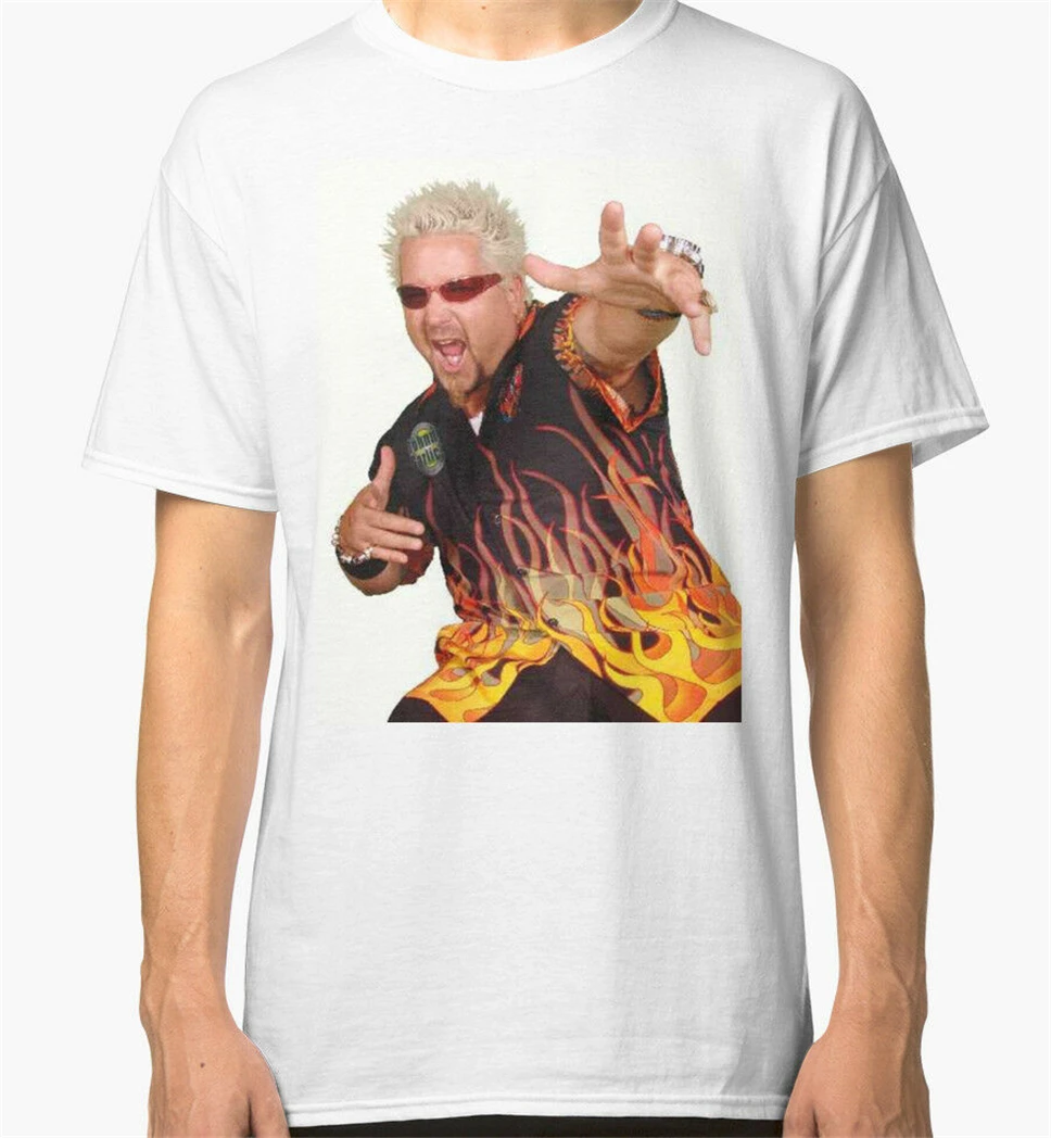 Guy Fieri мужские белые футболки одежда уличная футболка рубашка | Мужская