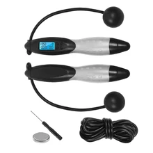 1pc Digital Wireless Calorie Counter Skip Rope Sport Weights Exercise Fitness Body Building Jump Ropes With Digital Counter New