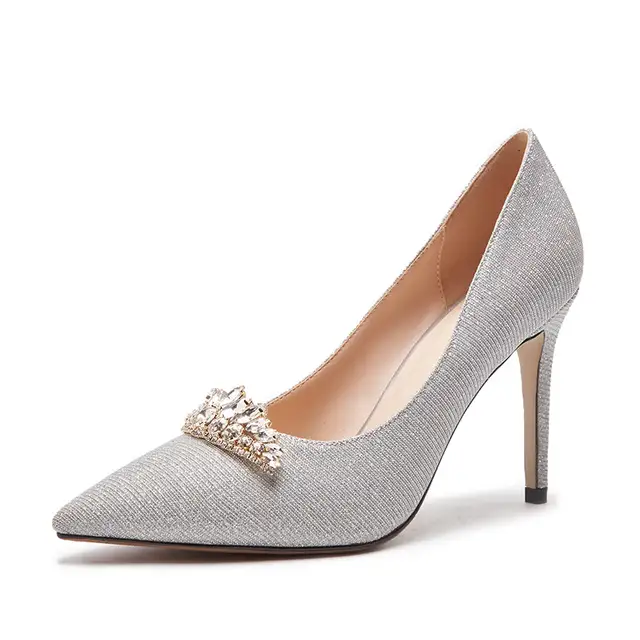 gold sparkly high heels