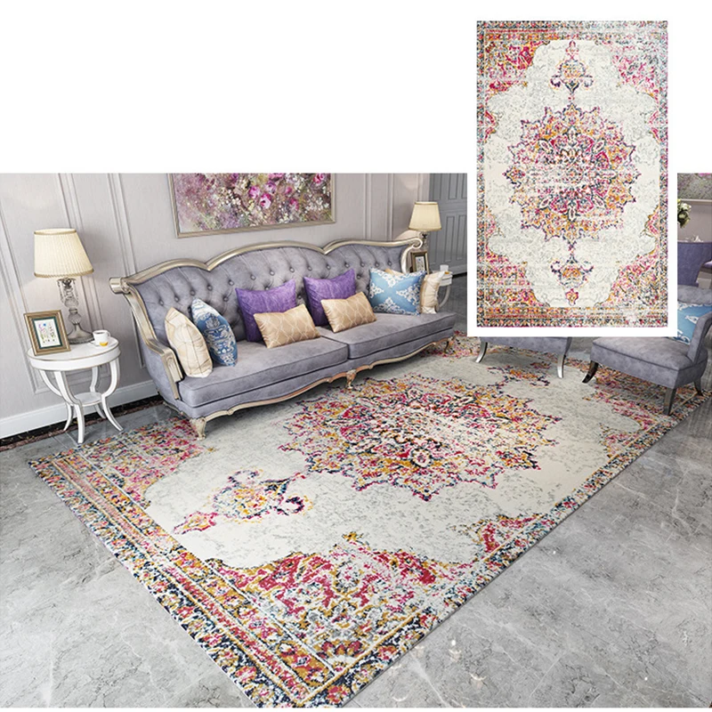 Богемный Американский ретро-ковры для гостиной, ковер в стиле Марокко, спальня, домашний диван, персидский ковер, коврики и ковры
