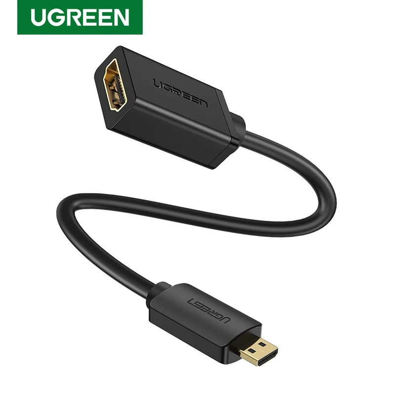 Ugreen микро hdmi тип мужчин и женщина адаптер кабель м / ж конвертер для планшет пк