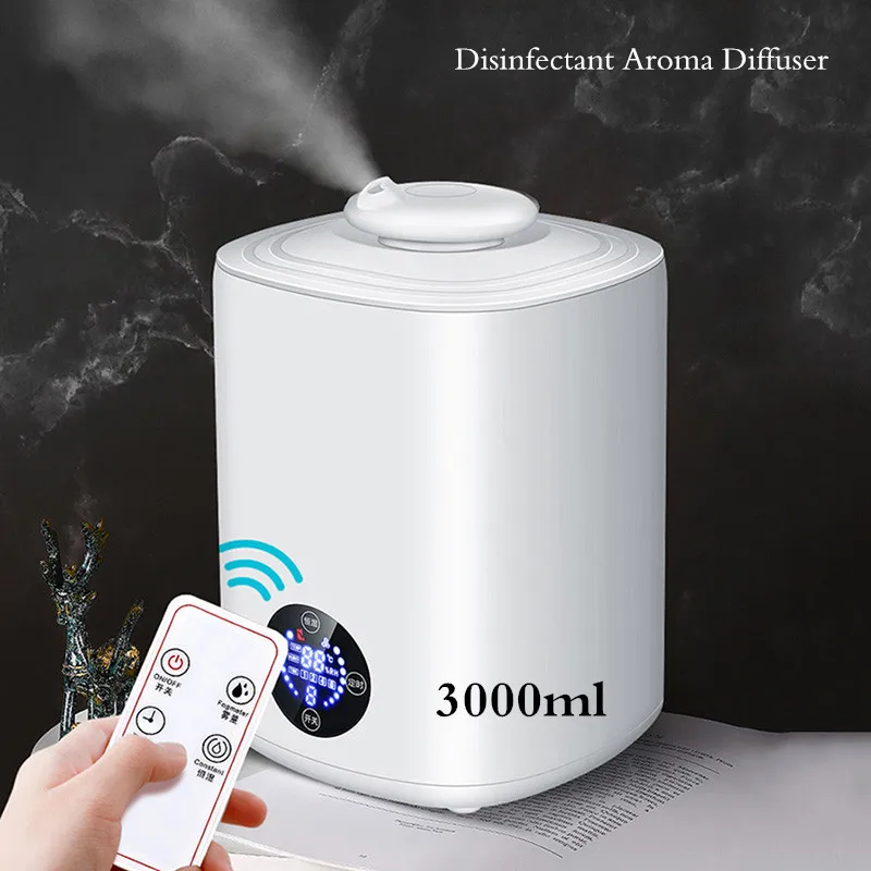 

3L Disinfectant Aroma Diffuser Smart Remote Control Ultrasonic Essential Oil Diffuser 25W Timing Humidifier Home Air Purifier