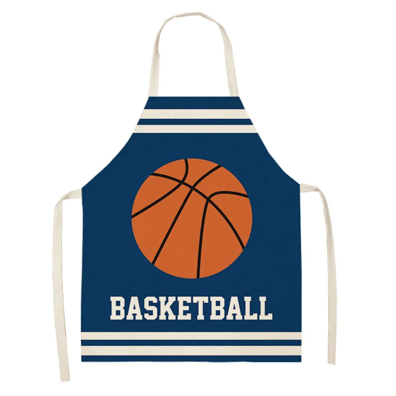 Women Men Kitchen Aprons Sports Waterproof Cooking oil-proof Cotton Linen Antifouling Chef Apron Cleaning 68*55cm 0069