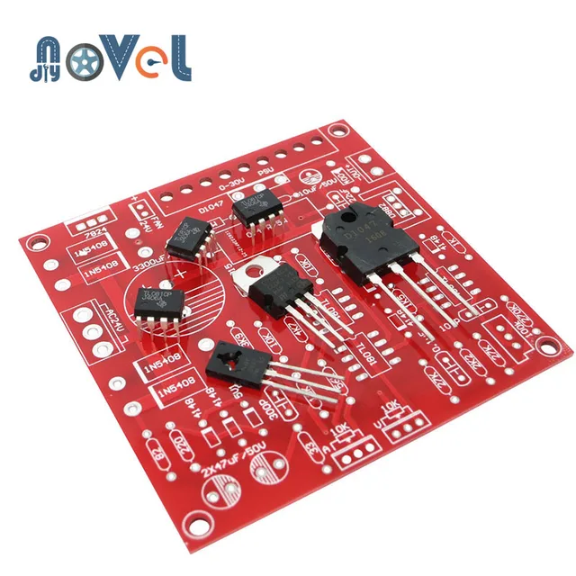 Red 0-30V 2mA-3A Continuously Adjustable DC Regulated Power Supply DIY - View #6