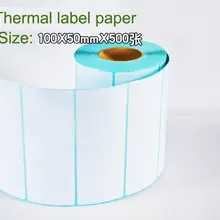 100 мм x 50 мм x 500 термобумага для этикеток термобумага для термопринтера термобумага бумага для штрих-кодов