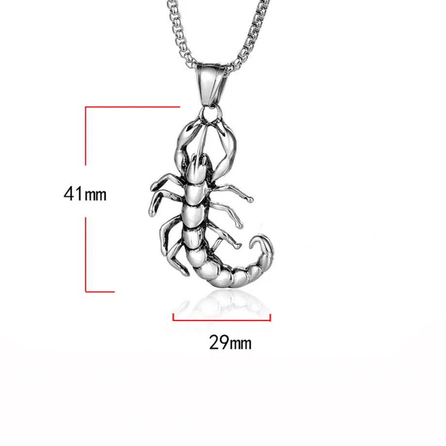 Astro | Collana con segno zodiacale dello scorpione in acciaio inossidabile color argento