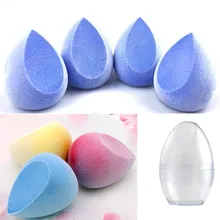 4 цвета лицо макияж спонж-пуховка для лица косметический консилер крем Основа порошок блендер слоеный набор яичная подставка держатель коробка