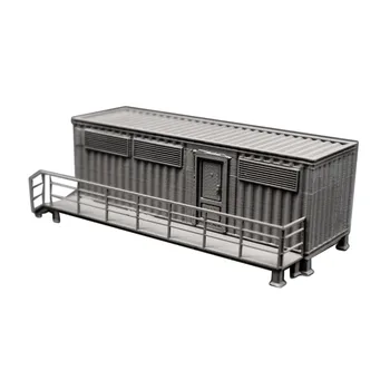 

1:87 HO Scale Train Railway Scene Decoration One-Story Container House Model Sand Table Accessories Model Educational Toy Gift