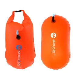 2x Прочная высокая видимость надувная сухая сумка открытая вода плавать поплавок буксировочная сумка плавание ming кольца для пляжа воды