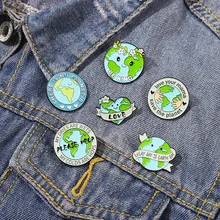 

Please Help Earth Metal Drip Oil Brooches No Planet B Lapel Enamel Pin Cool Backpack Badges Corsage Fashion Jewelry Gifts