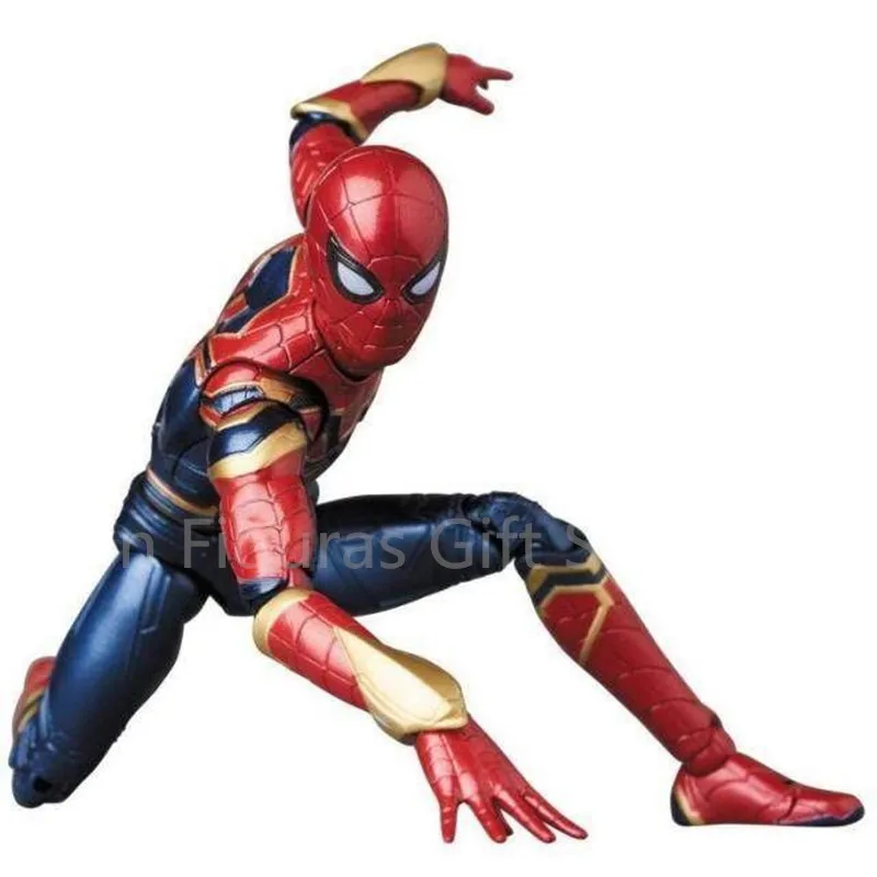 15 см Новые популярные Мстители Infinity War MAFEX 081 Железный Человек паук ПВХ фигурка