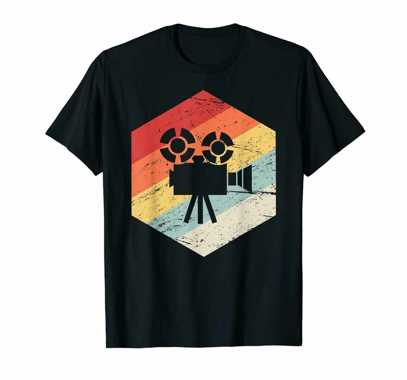 Retro Vintage Camera Filmmaker Unisex T-Shirt Size M-3Xl Present Casual Tee Shirt | Мужская одежда