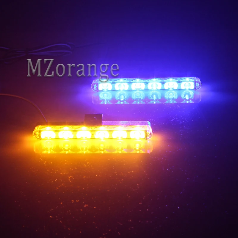 2x6 СВЕТОДИОДНЫЕ стробоскопы на автомобиле светодиодные полисы огни беспроводной пульт дистанционного автомобиля вспышка полицейские проблесковые огни на светодиодах Стробоскопы для автомобилей полицейский свет