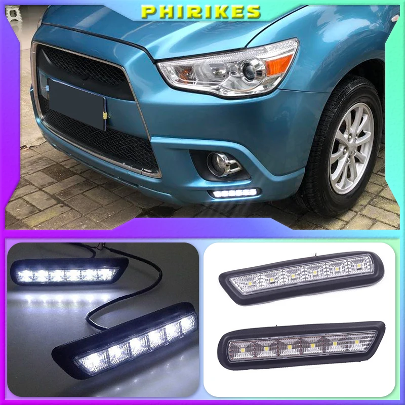 

Светодиодные дневные ходовые светильник DRL для MITSUBISHI OUTLANDER SPORT RVR ASX 2010-2012 для Mitsubishi ASX,2 шт.