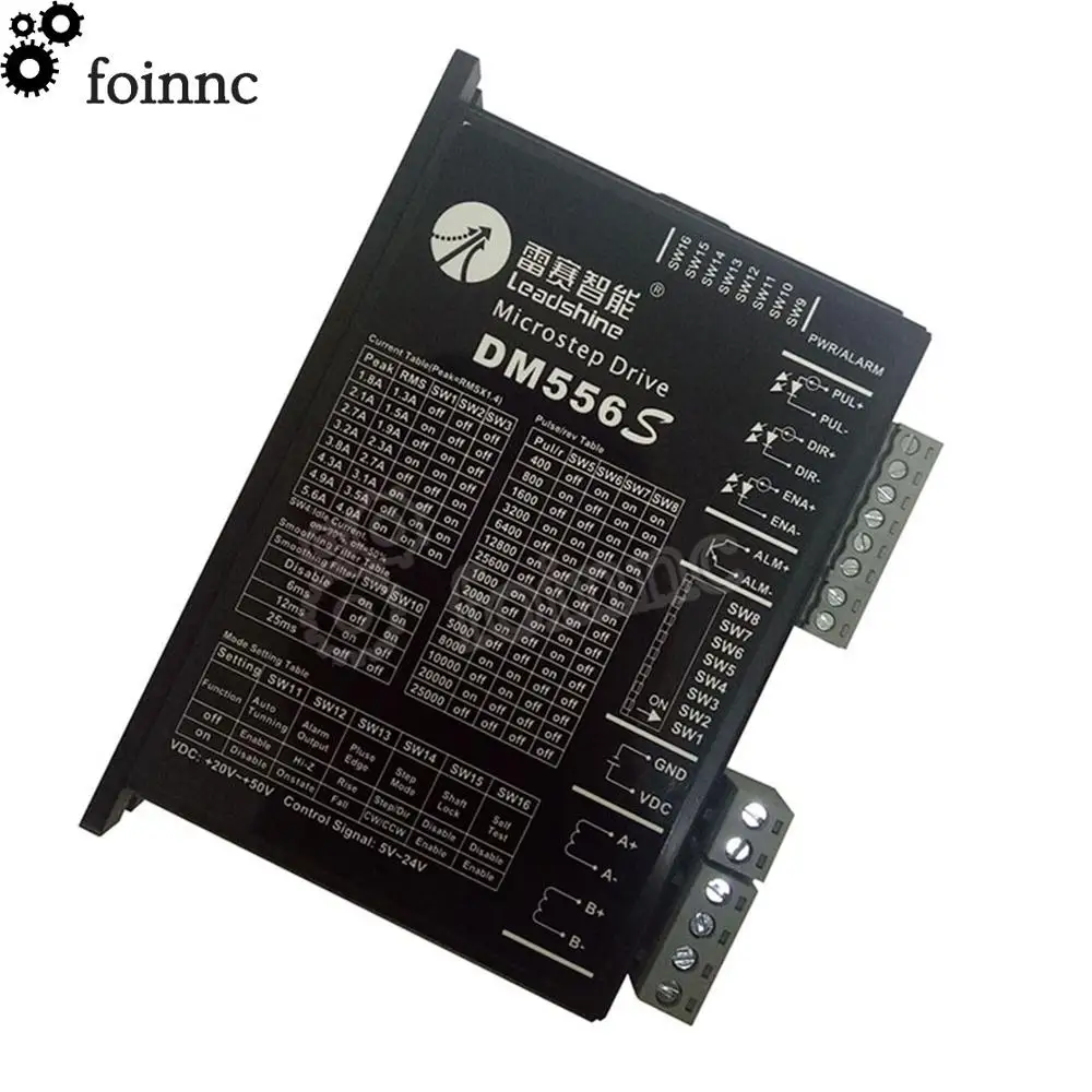 Leadshine 2-фазный шаговый мотор драйвер DM556S напряжение питания 20-50VDC ток 4.2A 5.6A гравировальный станок