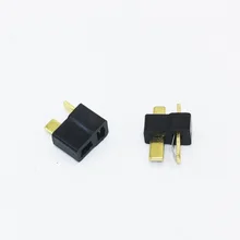 

Black Small T Plug Connectors Male/Female for Deans For RC Lipo Battery Helicopter