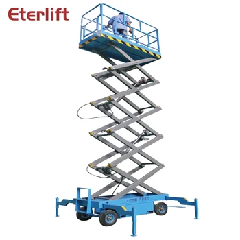 

12m electric work platform mobile scissor lift