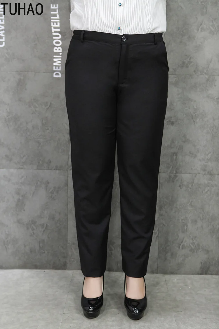 

TUHAO pants women plus size 8XL 7XL 6XL 5XL women's pants high waist FEMALE pants casual office Trousers women's trousers LW172