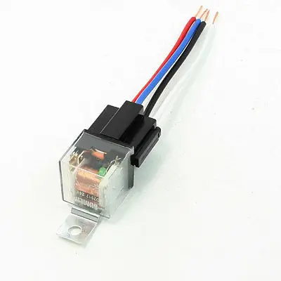 

5 Pcs Green Indicator Lamp 1NC SPST 4 Pin Alarm Car Auto Relay DC 24V 40 Amp