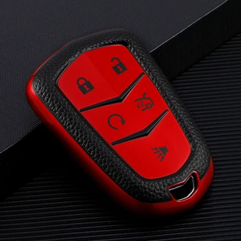 Cover per chiave/telecomando per Cadillac ESV Escalade CTS XTS SRX ATS 2015 2016 2017 2018 CT5 XT5 XT6 accessori Auto - Custodia portachiavi originale per Auto Shell per Cadillac ESV Escalade CTS XTS SRX ATS 2015