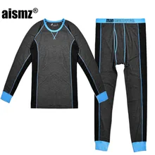 Aismz, новинка, мужское термобелье, набор, быстросохнущее, анти-микробное, стрейчевое, мужское, Febrile, o-образный вырез, camisa termica, термо-теплые кальсоны
