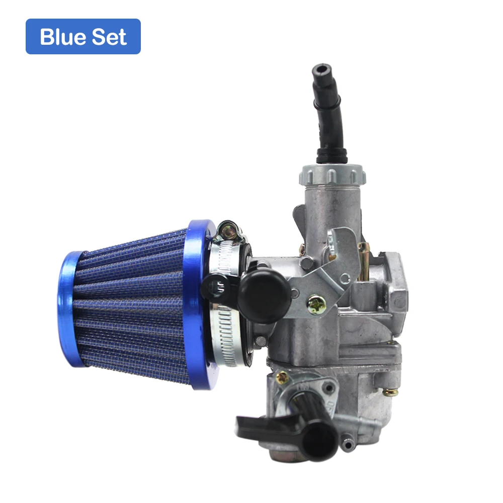 Sclmotos-20 мм мотоцикл WAVE125 Карбюратор Carb с 42 мм воздушный фильтр Karboretor Karb для Honda WAVE 125 W125 скутер гонки - Цвет: Синий