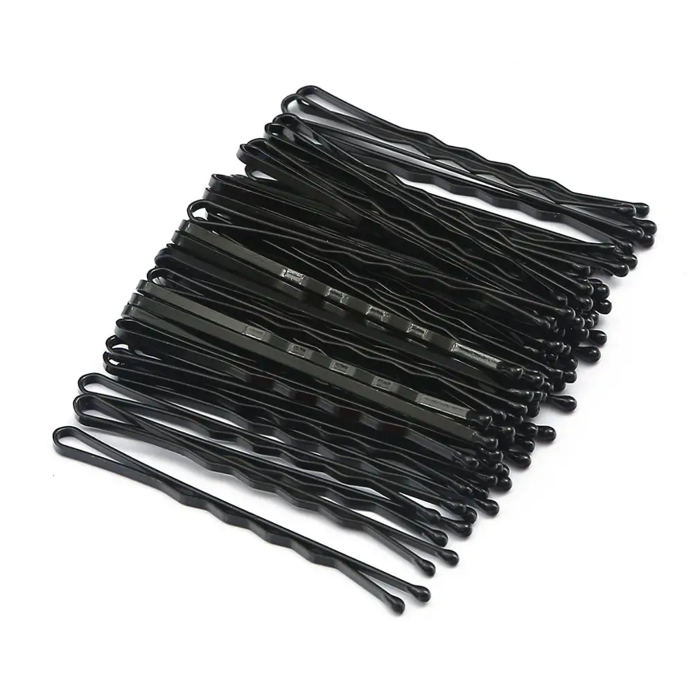 Bobby Pins 10-20Pcs 5-6cm Invisible Black Wavy Grips Hairstyle Hairpins Women Salon Barrette Straight Hair Clips Styling Tool hair clips hair accessories