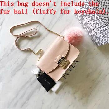 

Original FURLA Women's Bags,High Quality Medium Size Women's Furla Leather Bags Naked pink Color Size 21cm*9cm*15cm