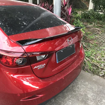 

Fit For MAZDA 3 Axela 2014 2015 2016 2017 2018 ABS Plastic Rear Wing Spoiler Primer Color Trunk Tail Spoiler Car Styling