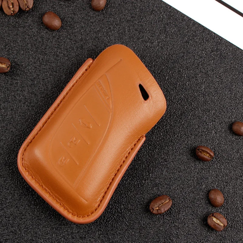 only brown cover Кожаный чехол для автомобильного ключа для Lexus ES300h ES350 ES200 ES260 LS350 LS500h брелок для автомобиля - Название цвета: only brown cover