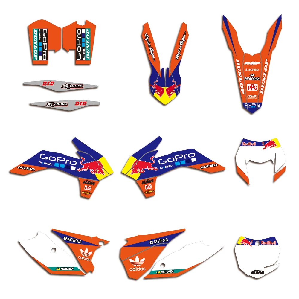 

MXGRAPHIC Motorcycle Team Decal Sticker Graphic DECO For KTM EXC EXCF XCW XCF-W 125 200 250 300 350 450 2014 2015 2016