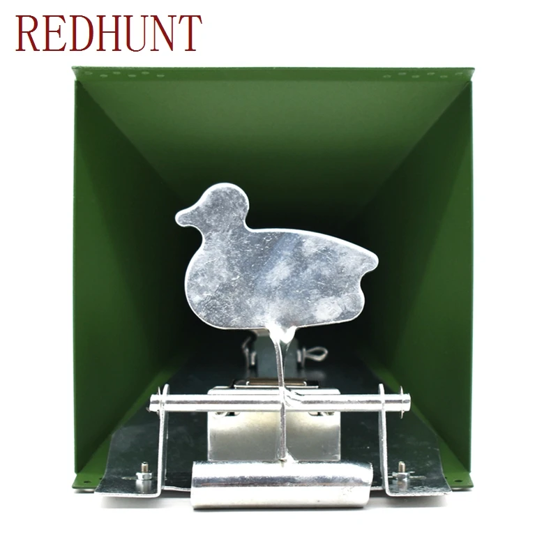 

14*14cm Shooting Target Square Steel Resetting Target Holder Pellet Trap Catcher for Paintball Training