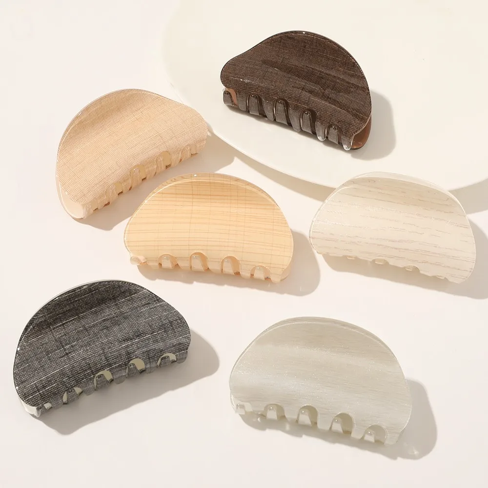 

Marble Ponytail Hair Clips Small Fresh All-match Acrylic Plate Hairpins For Girls Headdress Hair Accessories Women