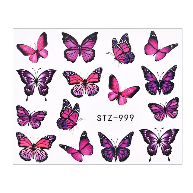 1Pcs Water Nail Decal and Sticker Flower Leaf Tree Green Simple Summer DIY Slider for Manicure Nail Art Watermark Manicure Decor TA623