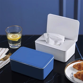 

Convenient Hotel Household Dustproof Wet Wipe Storage Drawer Box Paper Tissue Storage Organizer Case With Cover Wet Tissue Boxs