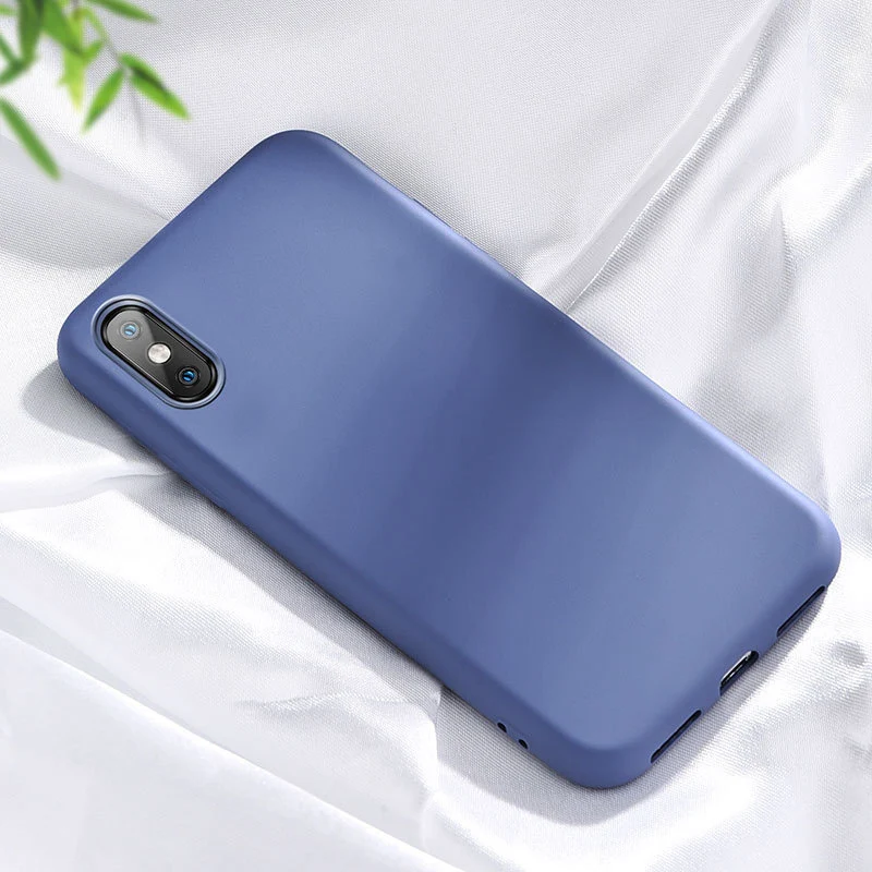 Жидкий силиконовый чехол для Xiaomi mi 9 Pro Lite mi 8 SE mi CC9e mi 9T A3 A2 Red mi K20 8A 8 7A 7 6A 6 Note 7 8 Pro мягкий чехол для задней крышки - Цвет: Lavender Ash