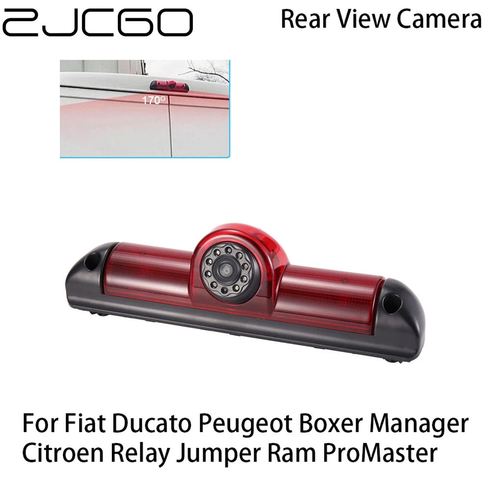 

ZJCGO Car Rear View Reverse Back Up Parking Camera for Fiat Ducato Peugeot Boxer Manager Citroen Relay Jumper Ram ProMaster