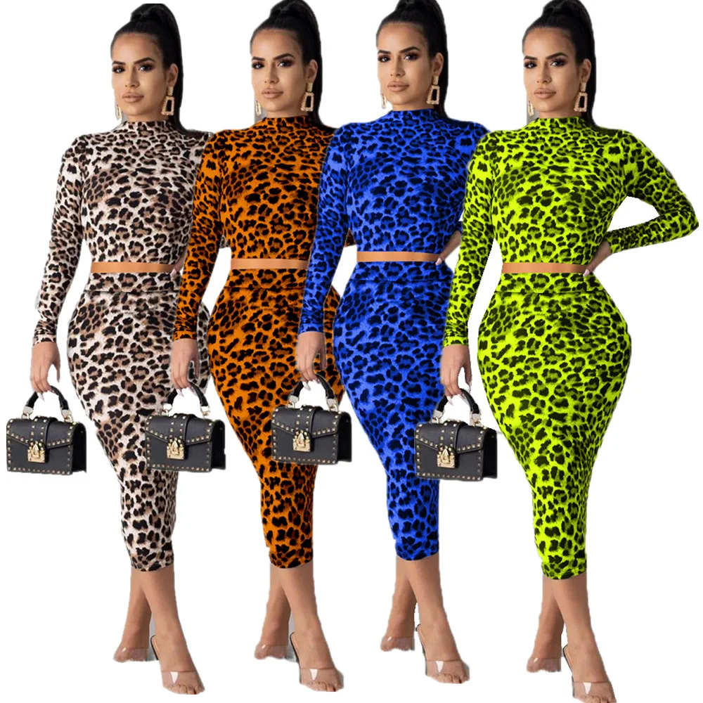 

1089 Hot Selling Europe And America WOMEN'S Dress Printed Two-Piece Dress