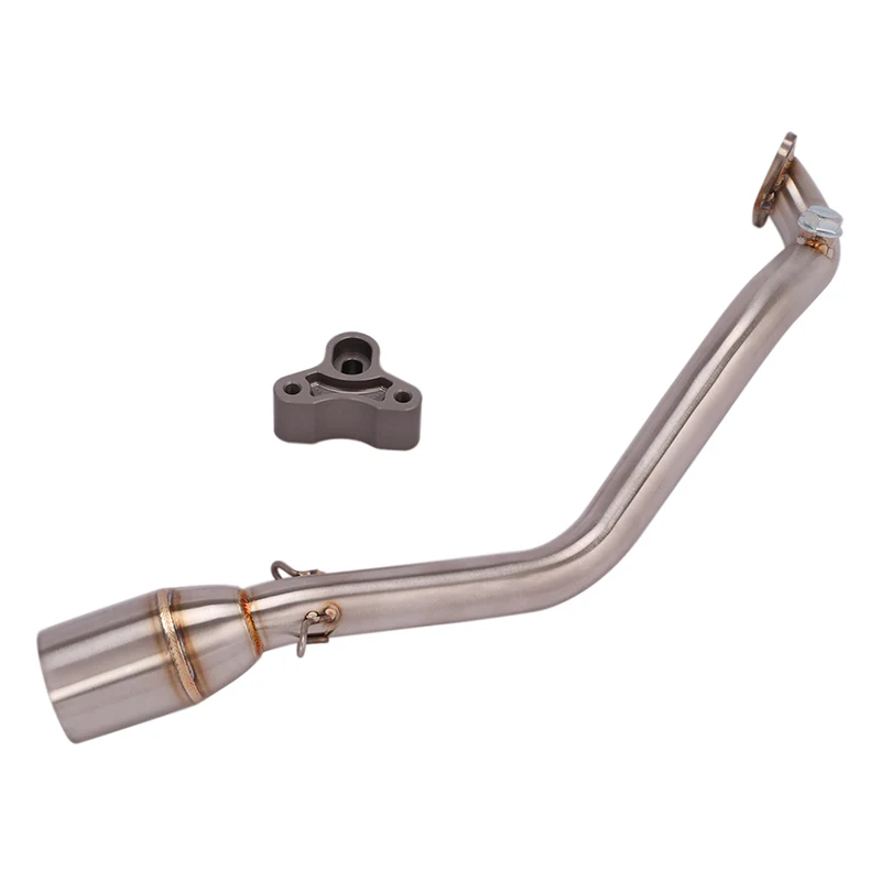 

Slip On Motorcycle Exhaust Front Link Pipe Head Tube Stainless Steel Exhaust System For Kymco Racing S125 150 All Years