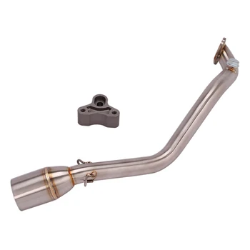 Slip On Motorcycle Exhaust Front Link Pipe Head Tube Stainless Steel Exhaust System For Kymco Racing S125 150 All Years