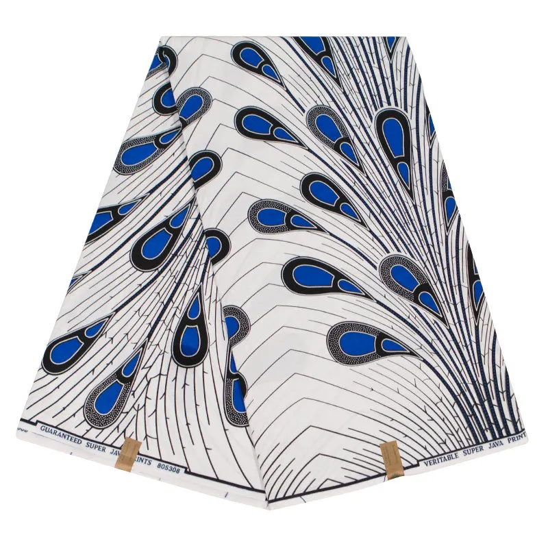 

Pagne African Style Fabric Real Wax Print 2020 New wax 6 yards High Quality Nigeria wax africain Fabric