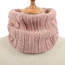 Модная зимняя вязаная манишка шарф для мужчин и женщин зимние теплые кольца круглые шарфы