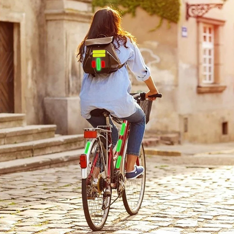 Bike Body Reflective Safety Stickers Reflective Safety Warning Conspicuity Tape Film Sticker Strip Bicycle Accessories
