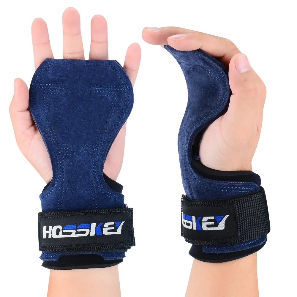 Hand Grips Pro Weight Lifting Gloves Heavy Duty Straps Alternative Power Lifting Hooks Best Deadlifts Adjustable Neoprene Padde