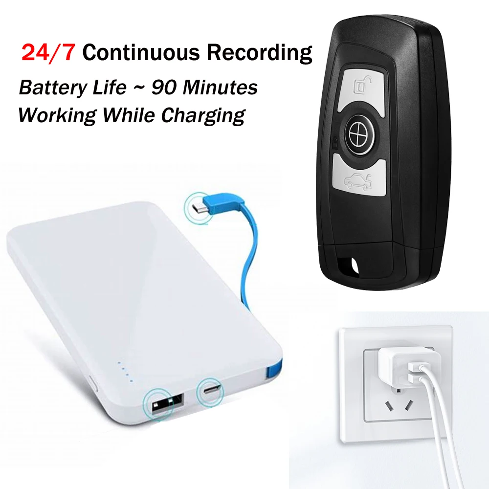 Mini Car key Camera 4K UHD Keyfob WIFI Camera Sensor Camcorder Motion DVR Micro Camera Sport DV Mon